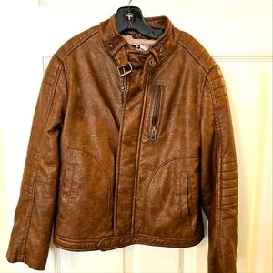 YOUTH First Wave faux leather jacket. Great condition. Size 8.